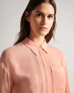 Ted Baker Agniss Dusky Pink New