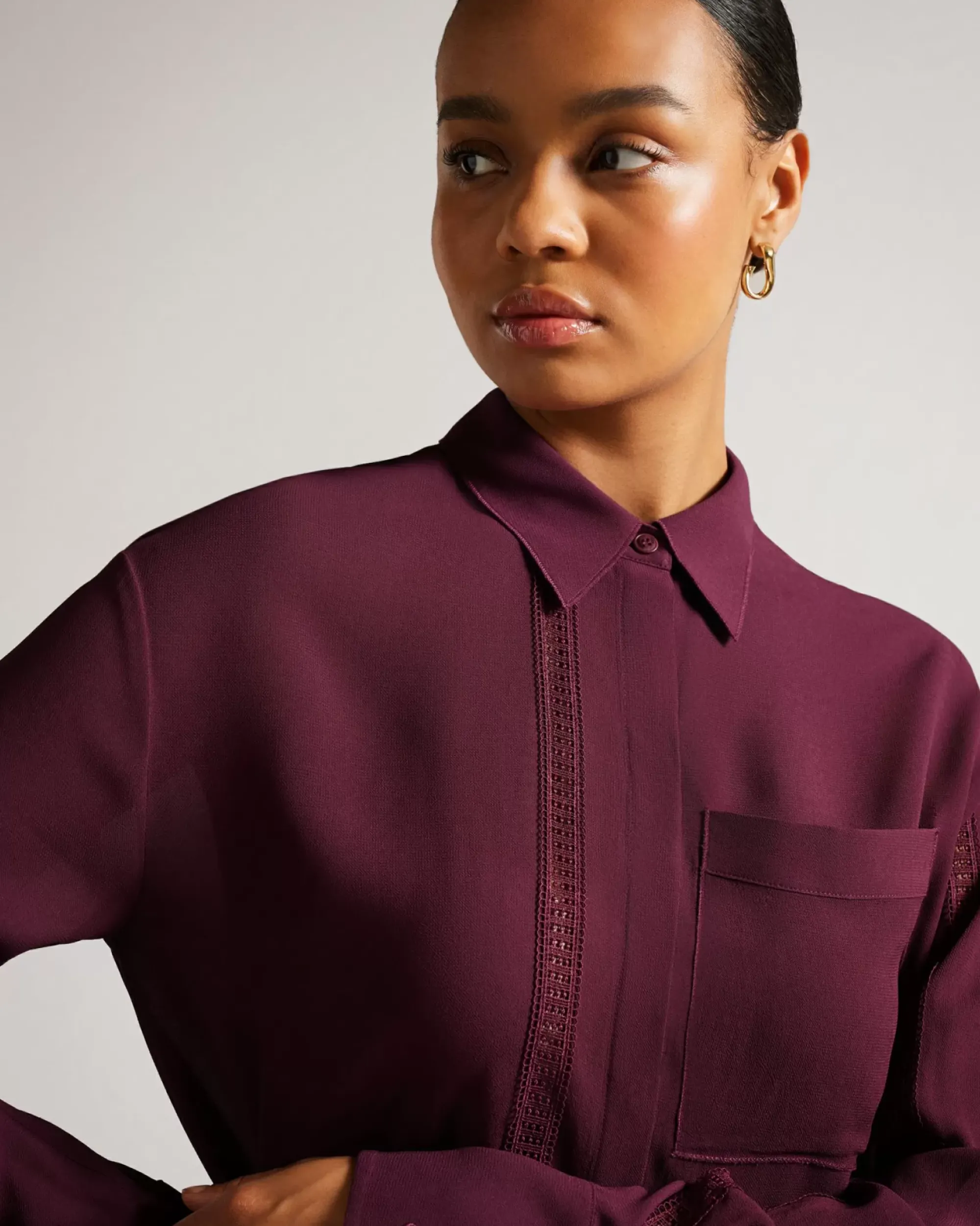 Ted Baker Agniss Deep Purple Sale