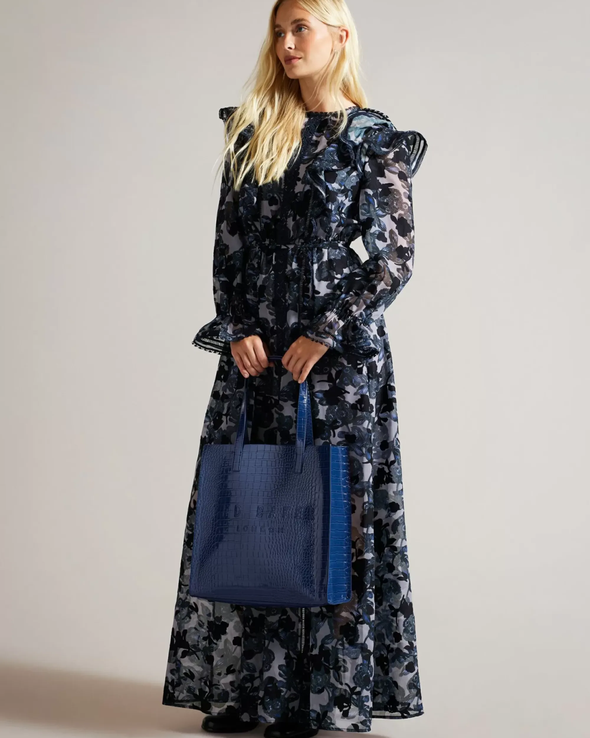 Ted Baker Croccon Navy Online