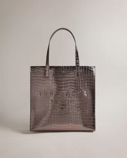 Ted Baker Croccon Gunmetal New