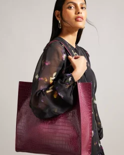 Ted Baker Croccon Deep Purple Clearance