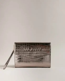 Ted Baker Crocey Gunmetal Clearance