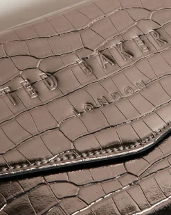 Ted Baker Crocey Gunmetal Clearance