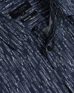 Ted Baker Rieti Navy Clearance